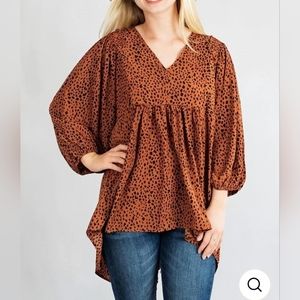 Umgee Animal Print top size XL